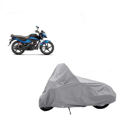 

Kaaz Two Wheeler Cover for Hero(Splendor I Smart, Silver)