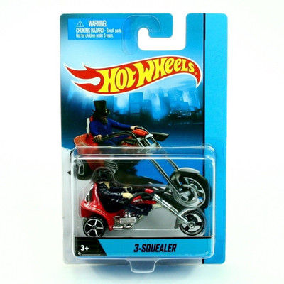 

Hot Wheels 3-Squealer 1:64 Scale Bike With Rider(Multicolor)
