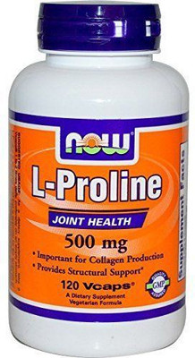 

Now Foods L-Proline, 500 mg, 120 Veg Capsules(120 No)