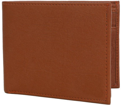 

OODI Men Tan Genuine Leather Wallet(10 Card Slots)