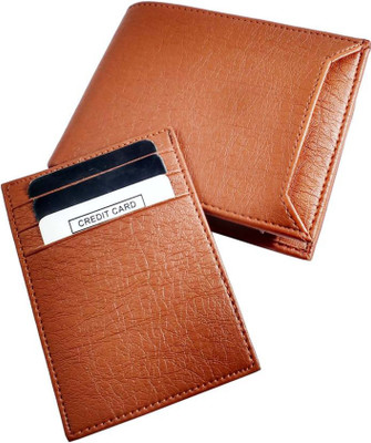 

Wildmount Men Tan Artificial Leather Wallet(6 Card Slots)