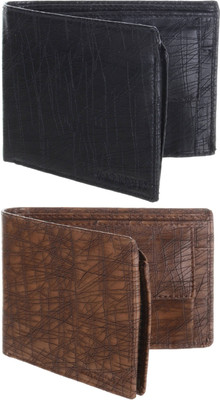 

MARKQUES Men Black, Brown Artificial Leather Wallet(6 Card Slots), Black-01;brown-02