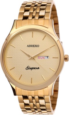 Abrexo AbxGT0154GOLD-Gents Exclusive Wedding Session Partywear Design Tycoon Series Watch  - For Men   Watches  (Abrexo)