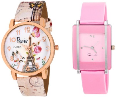 Keepkart paris Affiltower With Glory Square Unique Passion Love Swag Combo 0069 For Women And Girls Watch  - For Boys & Girls   Watches  (Keepkart)