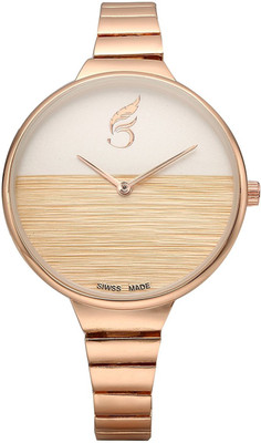 

VILAM Dual Color Elegant Dress bracelet Wooden Style Watch - For Women