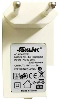 

FOXLINK 12V 2A FOX;LINK Worldwide Adaptor(White)