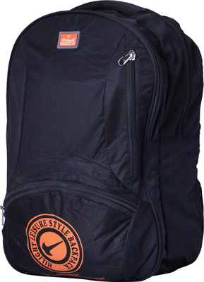 

Hilight 19 inch Laptop Backpack(Black, Green), Black orange