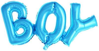 

Jamboree Solid Boy birthday letters balloons Foil Balloons Baby Shower Party Decoration Helium Balloon Balloon(Blue, Pack of 1)