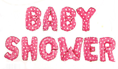 

Jamboree Solid Baby Shower printed foil Balloon(Multicolor, Pack of 1)