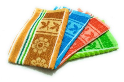 Cottton Colors Cotton 250 GSM Hand Towel Set(Pack of 4)