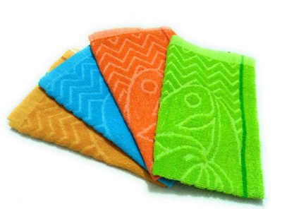 Cottton Colors Cotton 250 GSM Hand Towel Set(Pack of 4)