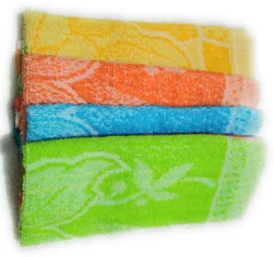 Cottton Colors Cotton 250 GSM Hand Towel Set(Pack of 4)