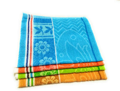 Cottton Colors Cotton 250 GSM Hand Towel Set(Pack of 4)