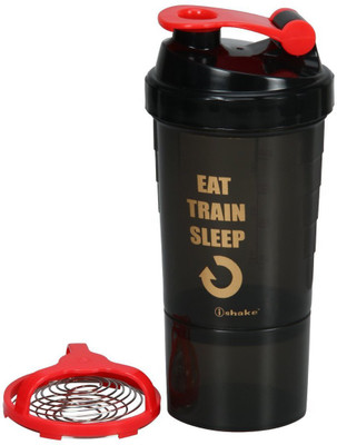

Giftipedia Speed One 500 ml Shaker(Pack of 1, Black, Red)