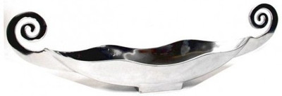 

Homescapes Swirl Fruit Aluminium Bowl(Silver, Pack of 1)