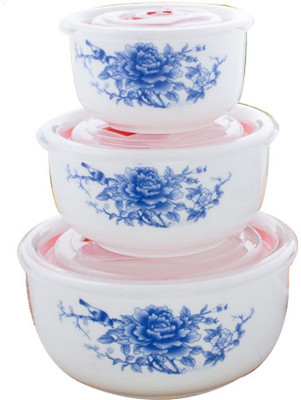 

Blue Birds Colorful ceramic bowls creative noodle/soup bowls lovely fruit bowls tableware Ceramic Bowl(Multicolor, Pack of 3)
