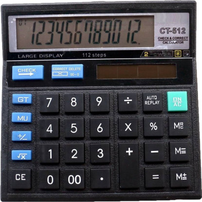 

FLOWJET CT-512 Financial Calculator(12 Digit), Black