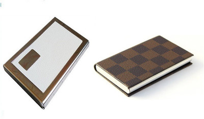 

Roccia Indiano Unisex 8 Card Holder(Set of 2, White, Brown)