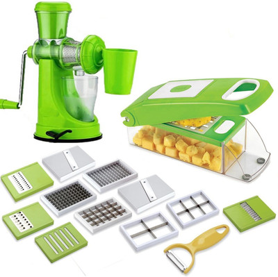 THUNDERFIT Combo Machak Slicer and Juicer-2017 Vegetable & Fruit Grater & Slicer (11 blade, 1 slicer, 1 juicer) Vegetable & Fruit Grater & Slicer(11 blade, 1 slicer, 1 juicer)