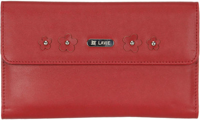 

Lavie Women Casual Red Artificial Leather Wallet(10 Card Slots)