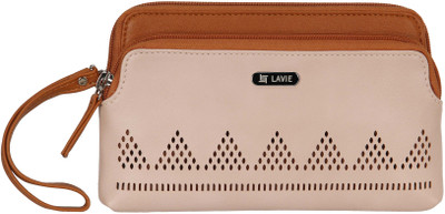 

Lavie Women Pink Artificial Leather Wallet(10 Card Slots)