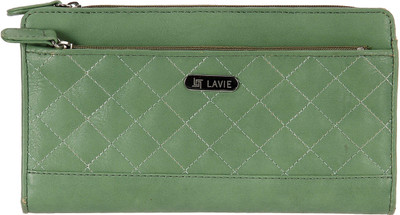 

Lavie Women Green Artificial Leather Wallet(10 Card Slots)