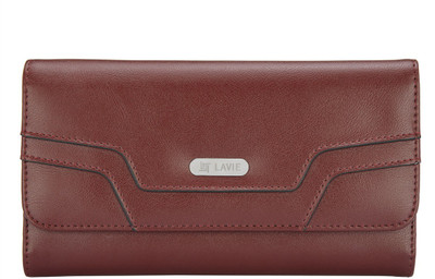 Lavie Women Brown Artificial Leather Wallet(10 Card Slots)