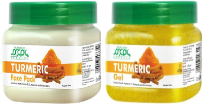 

SSCPL Herbals Turmeric Gel & Face Pack (450gms each)(Set of 2)