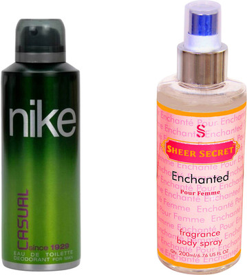Nike CASUAL MEN with SHEER SECRET ENCHANTED WOMEN(Set of 2)