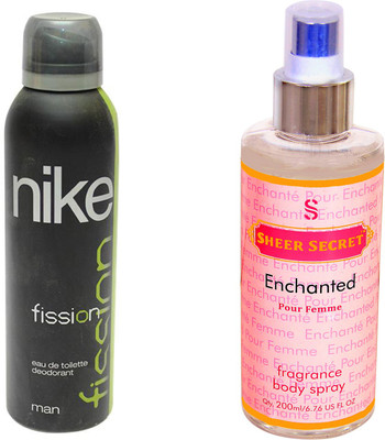 

Nike FISSION MEN with SHEER SECRET ENCHANTED WOMEN(Set of 2)