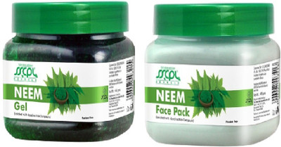 

SSCPL Herbals Neem Gel & Face Pack (450 gms each)(Set of 2)