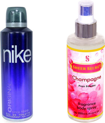 

Nike ORIGINAL MEN with SHEER SECRET CHAMPAGNE WOMEN(Set of 2)