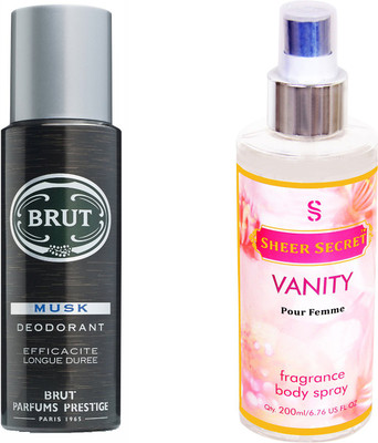 

Brut MUSK with SHEER SECRET VANITY WOMEN(Set of 2)