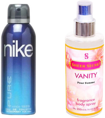 

Nike PURE MEN with SHEER SECRET VANITY WOMEN(Set of 2)