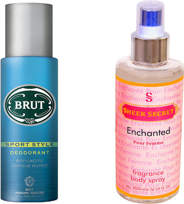 

Brut SPORTS with SHEER SECRET ENCHANTED WOMEN(Set of 2)