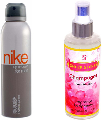 

Nike UP DOWN MEN with SHEER SECRET CHAMPAGNE WOMEN(Set of 2)