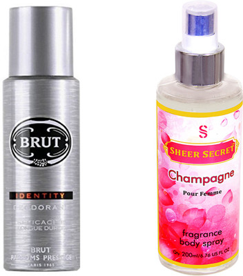 

Brut IDENTITY with SHEER SECRET CHAMPAGNE WOMEN(Set of 2)