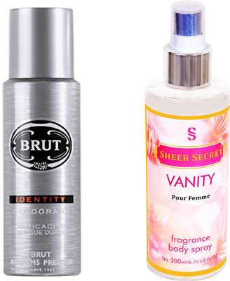 

Brut IDENTITY with SHEER SECRET VANITY WOMEN(Set of 2)