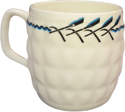 

Speed Speed Fine Bone China Cup Set (White, Blue) Bone China(White, Blue, Pack of 6)
