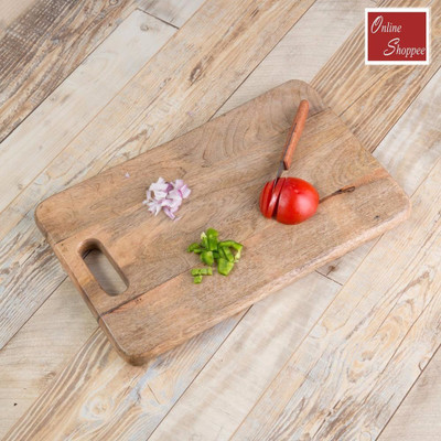 

Onlineshoppee Best Quality Kitchen Wood Cutting Board(Brown Pack of 1)