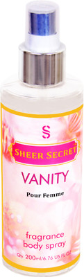 

SHEER SECRET 1 VANITY WOMEN Body Mist - For Women(200 ml)