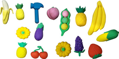 

13-HI-13 Mix Eraser Set of15 Non-Toxic Eraser(Multicolor)