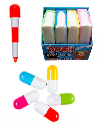

13-HI-13 Book Eraser capcul pen Non-Toxic Eraser(Multicolor)
