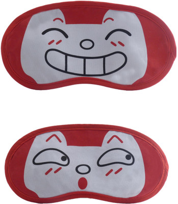 

Jenna RedHappy-RedSurpriseCartoon Travel Sleeping Eye Cover Blindfold (Pack of 2)(2 g)