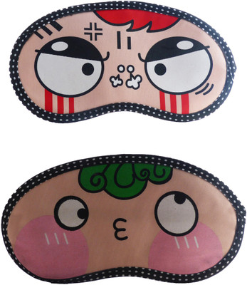 

Jenna Angry-GreenHairCartoon Travel Sleeping Eye Cover Blindfold (Pack of 2)(2 g)
