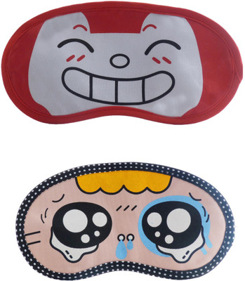

Jenna RedHappy-Y_TearyEyeCartoon Travel Sleeping Eye Cover Blindfold (Pack of 2)(2 g)
