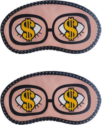 

Jenna Dollar-DollarCartoon Travel Sleeping Eye Cover Blindfold (Pack of 2)(2 g)