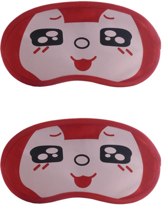 

Jenna RedBlackEye-RedBlackEyeCartoon Travel Sleeping Eye Cover Blindfold (Pack of 2)(2 g)