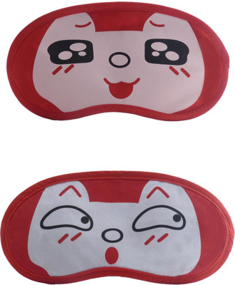 

Jenna RedBlackEye-RedSurpriseCartoon Travel Sleeping Eye Cover Blindfold (Pack of 2)(2 g)