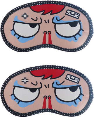 

Jenna SuperAngry-SuperAngryCartoon Travel Sleeping Eye Cover Blindfold (Pack of 2)(2 g)